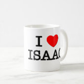 I Liebe Isaac Kaffeetasse (VorderseiteRechts)