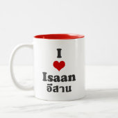 I Liebe Isaan Thailand Zweifarbige Tasse (Links)