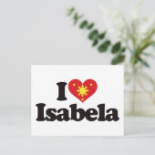I Liebe Isabela Postkarte (Stehend Vorderseite)