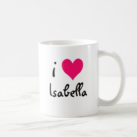 I Liebe Isabella Kaffeetasse (Rechts)