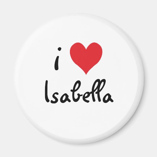 I Liebe Isabella Magnet (Vorne)