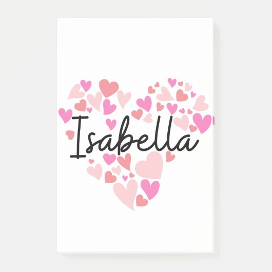 I Liebe Isabella Post-it Klebezettel (Vorderseite)