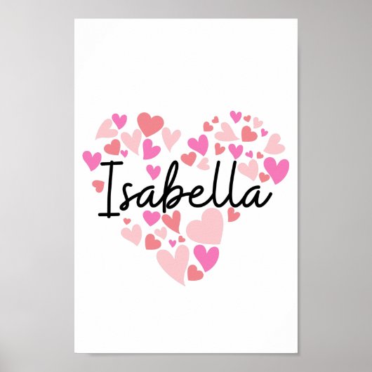 I Liebe Isabella Poster (Vorne)