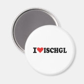 I Liebe Ischgl Magnet (Vorderseite/Rückseite)