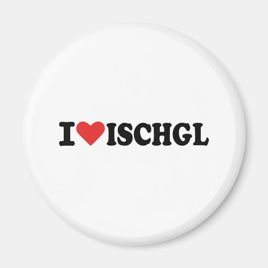 I Liebe Ischgl Magnet (Vorne)