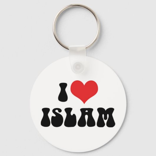 I Liebe Islam Schlüsselanhänger (Vorderseite)