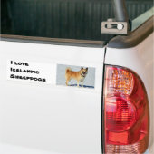 I Liebe Isländisch Sheepdogs Autoaufkleber (Auf Lkw)