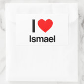 i Liebe Ismael Rechteckiger Aufkleber (Tasche)