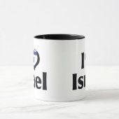 I Liebe Israel Flagge Tasse (Zentrum)