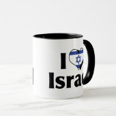 I Liebe Israel Flagge Tasse (VorderseiteRechts)