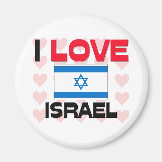 I Liebe Israel Magnet (Vorne)
