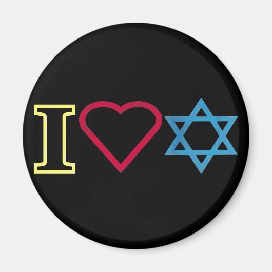 I Liebe Israel Magnet (Vorne)