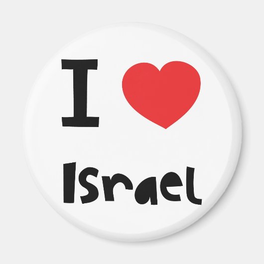 I Liebe Israel Magnet (Vorne)