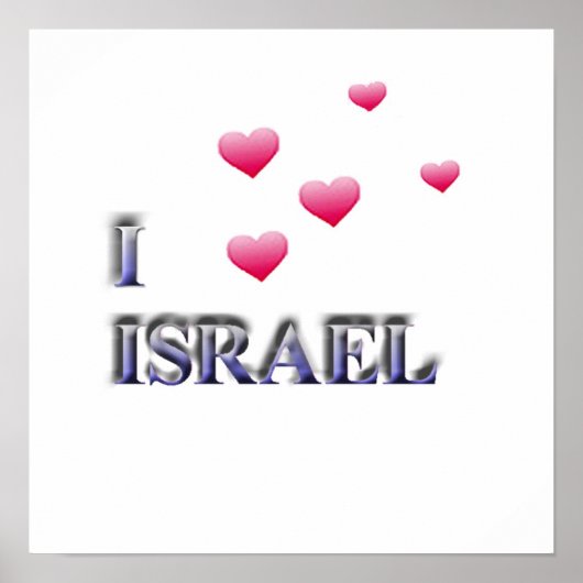I Liebe Israel Poster (Vorne)