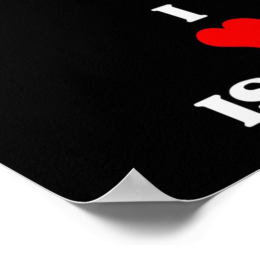 I Liebe Israel Poster (Ecke)