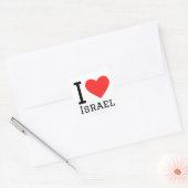 I Liebe Israel Quadratischer Aufkleber (Umschlag)
