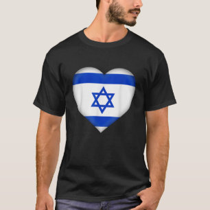 I Liebe Israel T Shirt Israel Flag HerzenOutfit