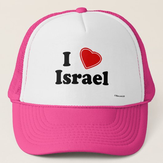 I Liebe Israel Truckerkappe (Vorderseite)