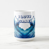 I LIEBE ISRAEL - UNTERSTÜTZUNG ISRAELS KAFFEETASSE (Mittel)