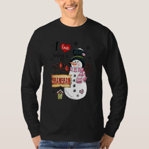 I Liebe ist ein Grangran Snowman Weihnachten Funny T-Shirt