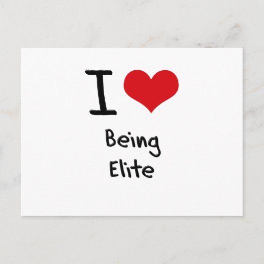 I Liebe ist Elite Postkarte (Vorderseite)