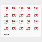 I Liebe ist gut. Herz-Aufkleber (Blatt)