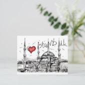 I Liebe Istanbul Postkarte (Stehend Vorderseite)