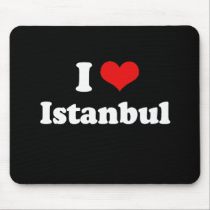 I Liebe-Istanbul-T-Shirt Weiß-T-Shirt Mousepad