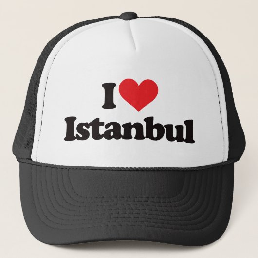 I Liebe Istanbul Truckerkappe (Vorderseite)