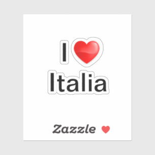I Liebe Italia Aufkleber