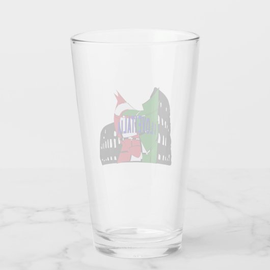 I Liebe Italia Glas (Rückseite)