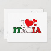 I Liebe Italia Postcard Postkarte (Vorne/Hinten)