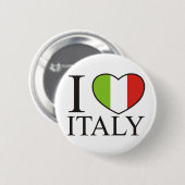 I Liebe Italien Button (Vorne & Hinten)