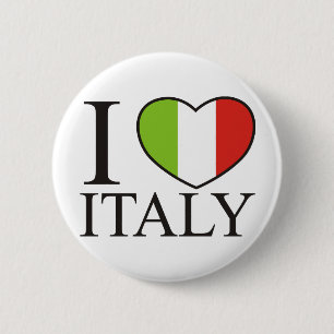 I Liebe Italien Button