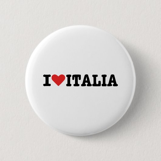 I Liebe Italien Button (Vorderseite)