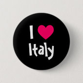 I Liebe Italien Button (Vorderseite)
