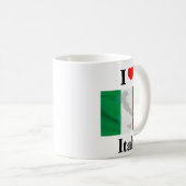 I Liebe Italien Flaggenkarte Kaffeetasse (VorderseiteRechts)