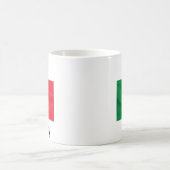I Liebe Italien Flaggenkarte Kaffeetasse (Mittel)
