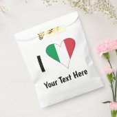 I Liebe (Italien - Flaggenmitte) Ihr Text Geschenktütchen (Versiegelt)