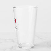 I Liebe (Italien - Flaggenmitte) Ihr Text Glas (Links)