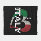 I LIEBE ITALIEN FLEECEDECKE (Vorderseite (Horizontal))