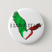 I LIEBE-ITALIEN-Knopf Button (Vorderseite)
