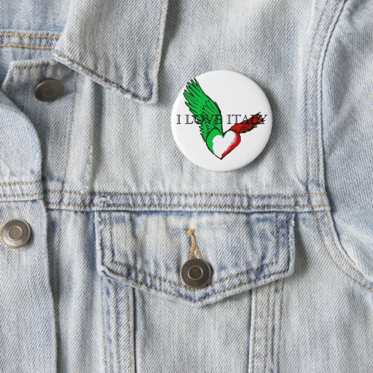 I LIEBE-ITALIEN-Knopf Button (Beispiel)