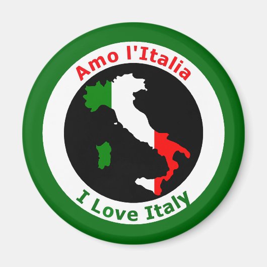 I LIEBE ITALIEN MAGNET (Vorne)