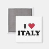 I Liebe Italien Magnet (Vorderseite/Rückseite)