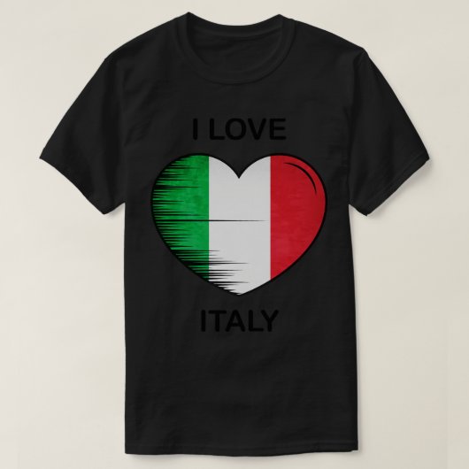 I Liebe Italien Meine Zuhause Mein Land 2 T-Shirt (Design vorne)