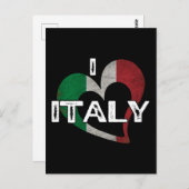 I LIEBE ITALIEN POSTKARTE (Vorne/Hinten)