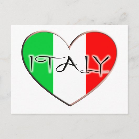 I LIEBE ITALIEN POSTKARTE (Vorderseite)