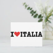 I Liebe Italien Postkarte (Stehend Vorderseite)