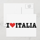 I Liebe Italien Postkarte (Vorne/Hinten)